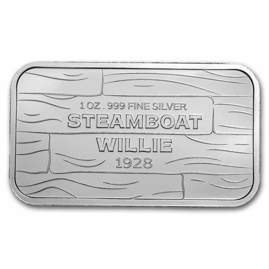 1 Unze Barren - Steamboat Willie BU - Image 2