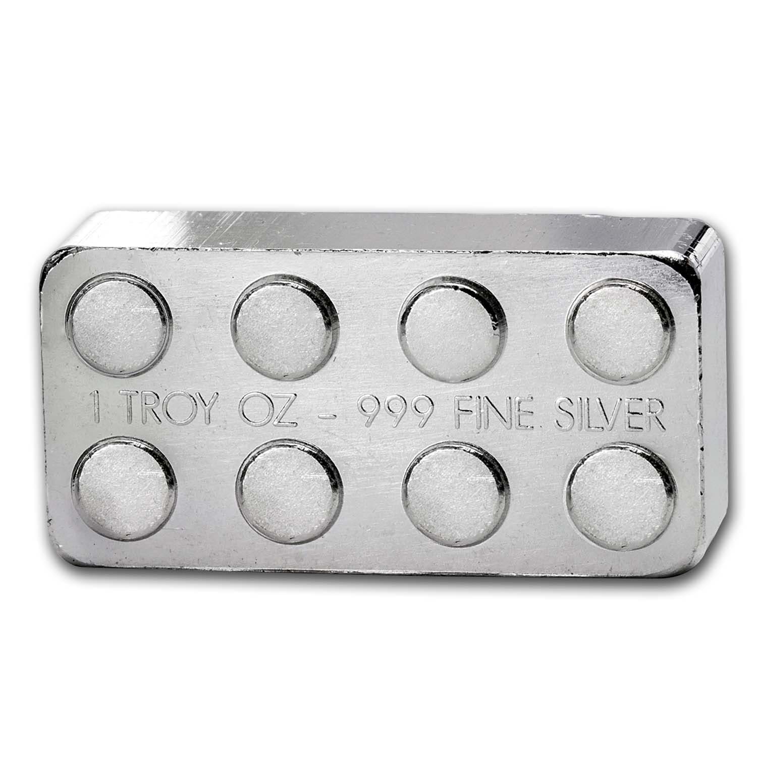 1 Unze SiIber Building Block Bars (2x4)