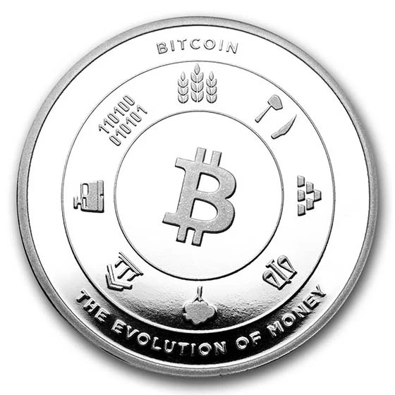 1 Unze Silbermünze Round - Bitpay - Image 2