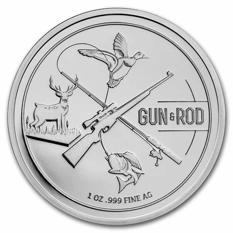 1 Unze Silbermünze - Gun & Rod (Bass) - Image 2