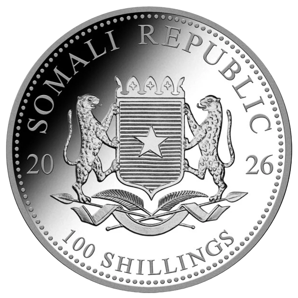 1 Unze Silber Somalia Elefant 2026 - Image 2