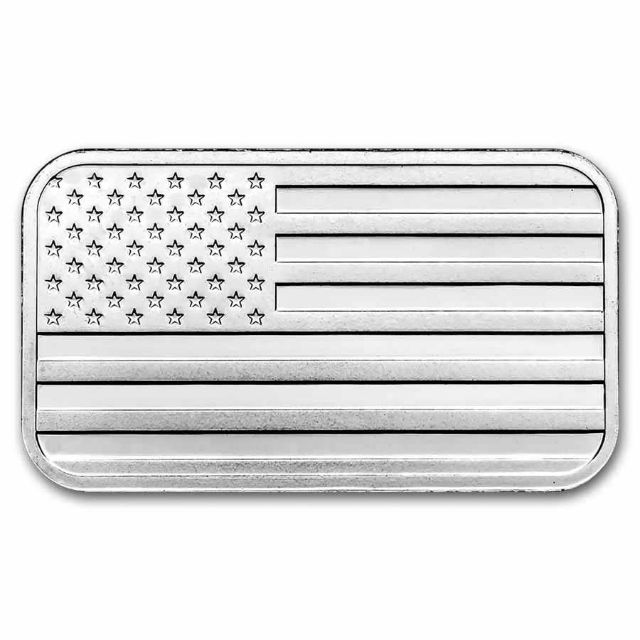 1 Unze Silberbarren American Flag Design ( Eagle Back ) - Image 2