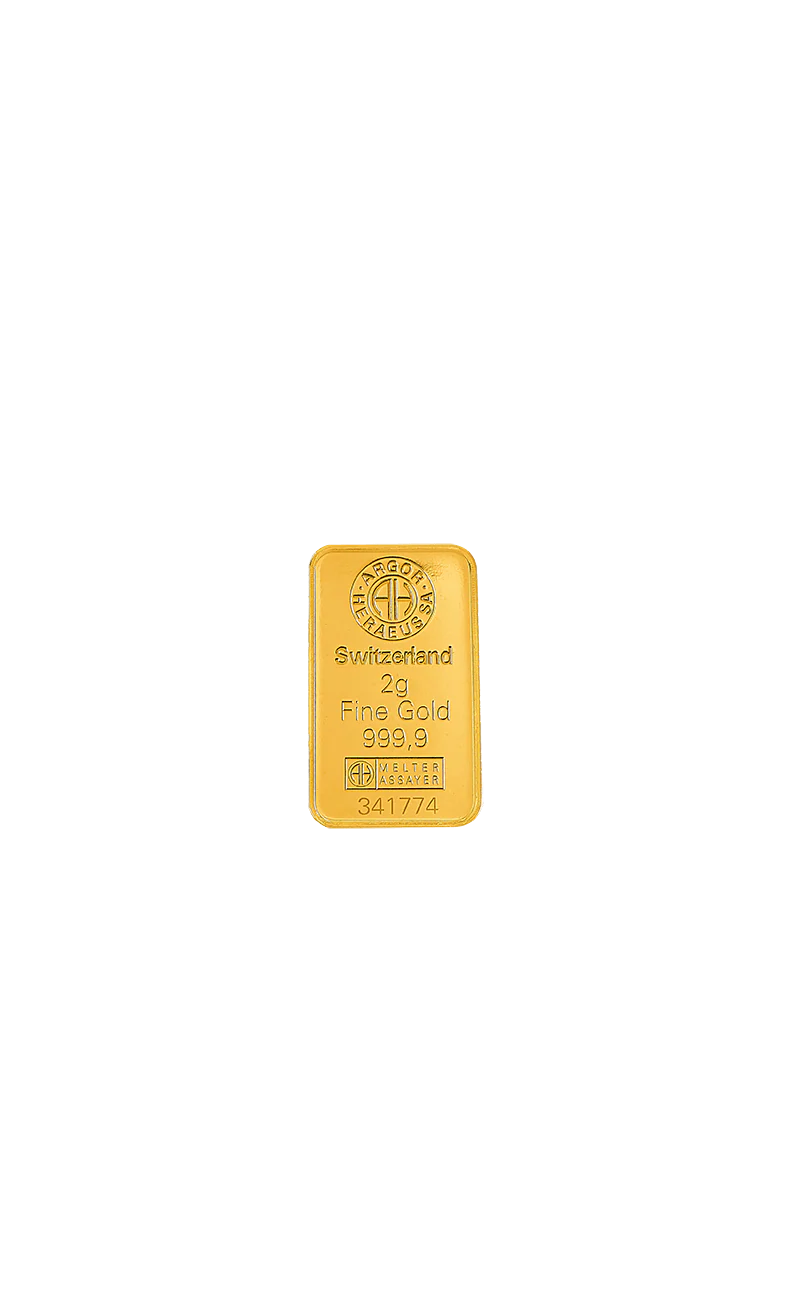 2 g Gold Kinebar AHSA geprägt 99,99 % - Image 4
