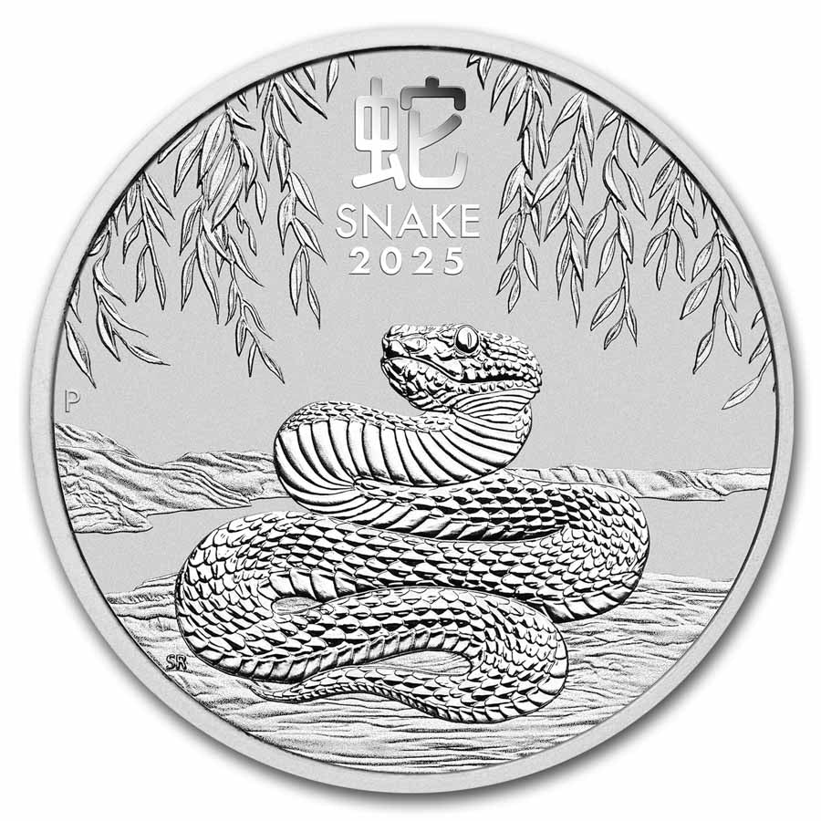1 Unze Silbermünze Australia Lunar Snake BU (Series III) 2025