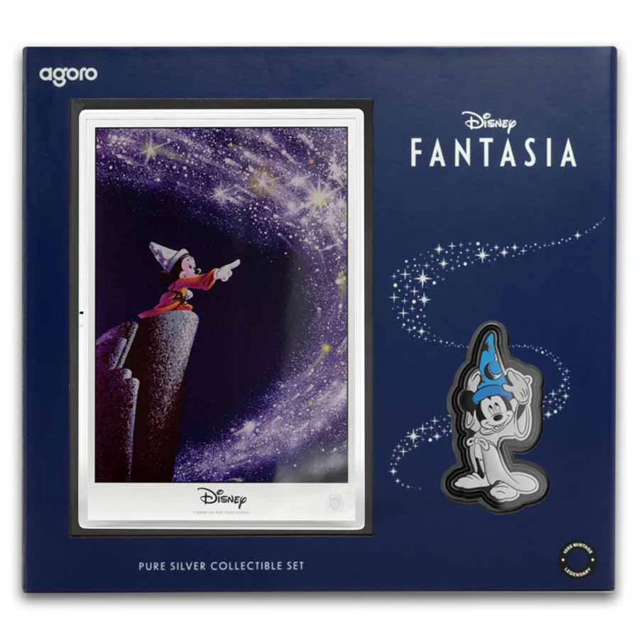1 Unze Silber + 5g Silber Niue $2 Disney Fantasia Mickey Collectibles 2025