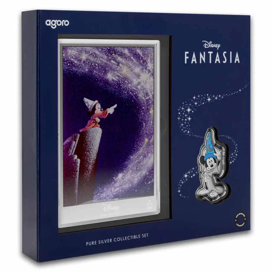 1 Unze Silber + 5g Silber Niue $2 Disney Fantasia Mickey Collectibles 2025 - Image 6