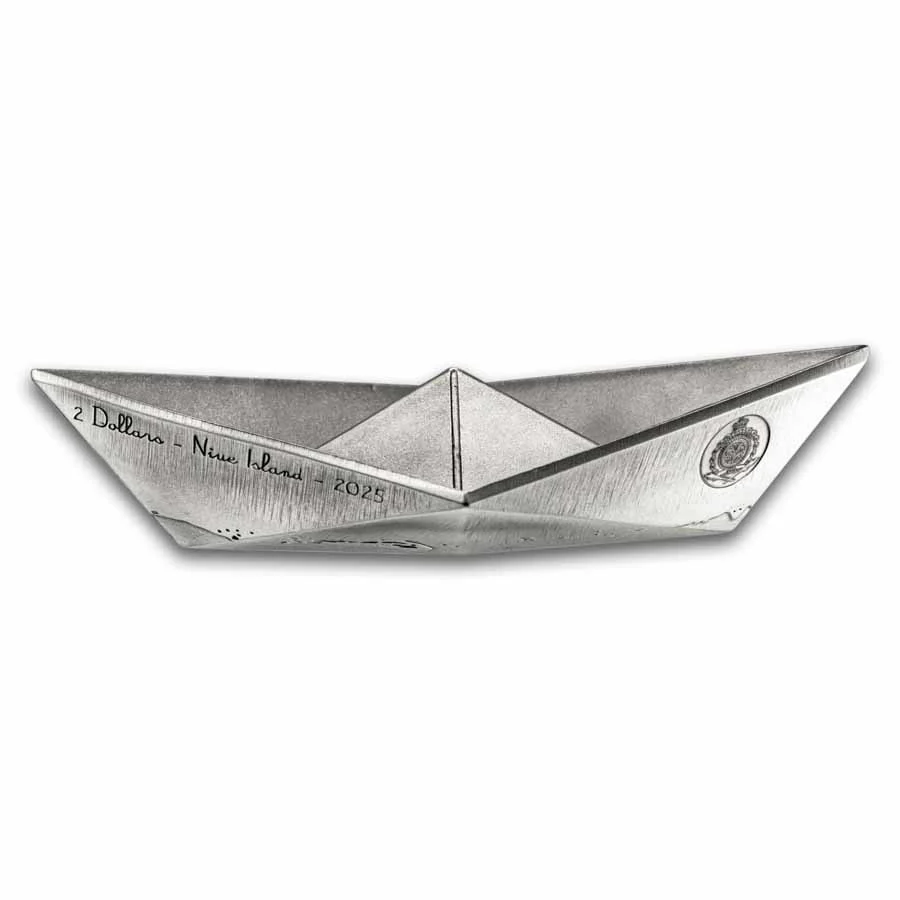 2 Unzen Silber Niue Folded Dreams: Paper Boat (Box & COA) 2025