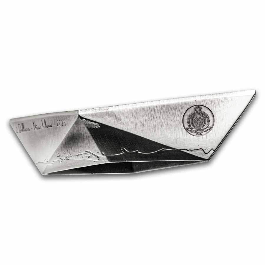 2 Unzen Silber Niue Folded Dreams: Paper Boat (Box & COA) 2025 - Image 3
