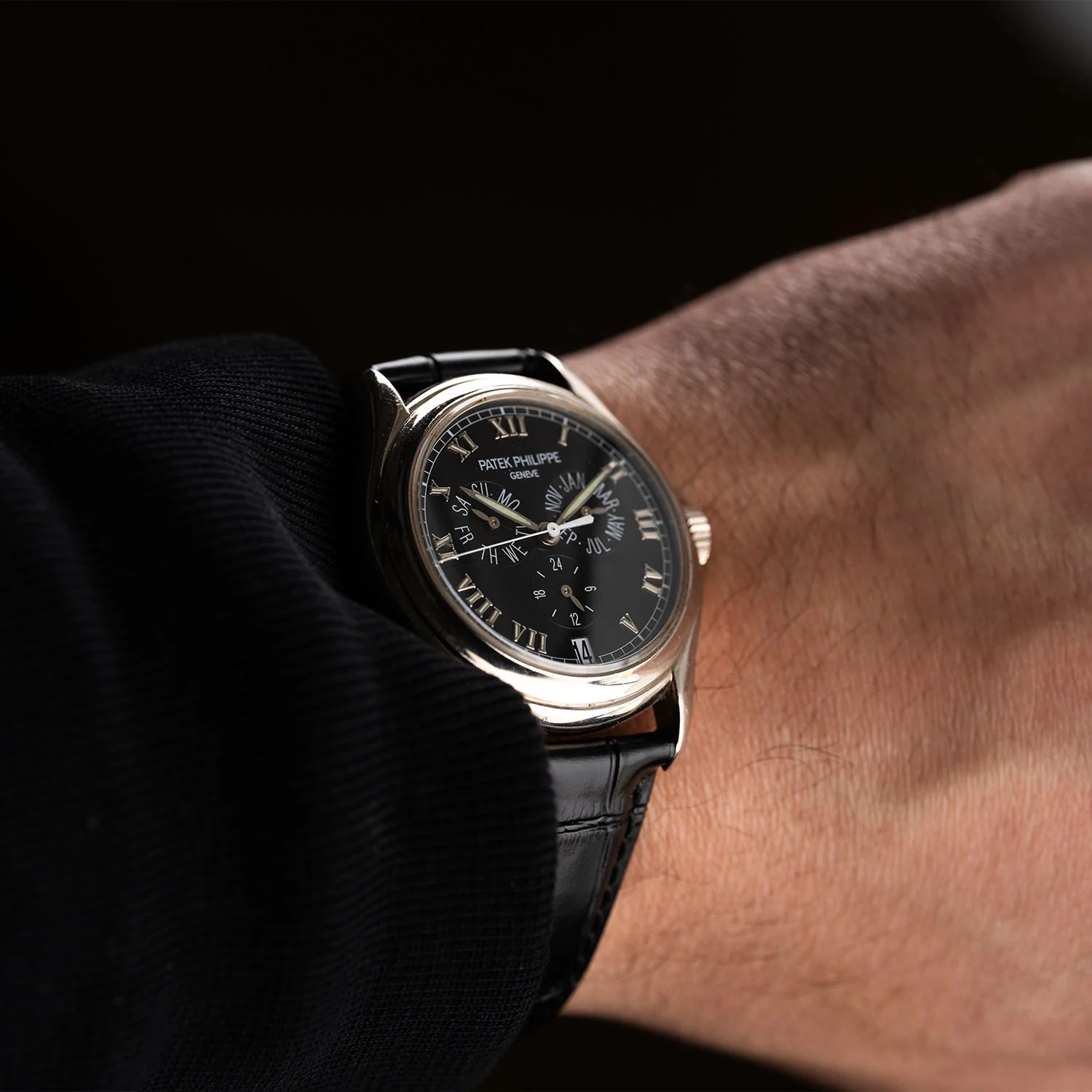 Annual Calendar Whitegold Automatic Black Dial - 5035G - Image 4