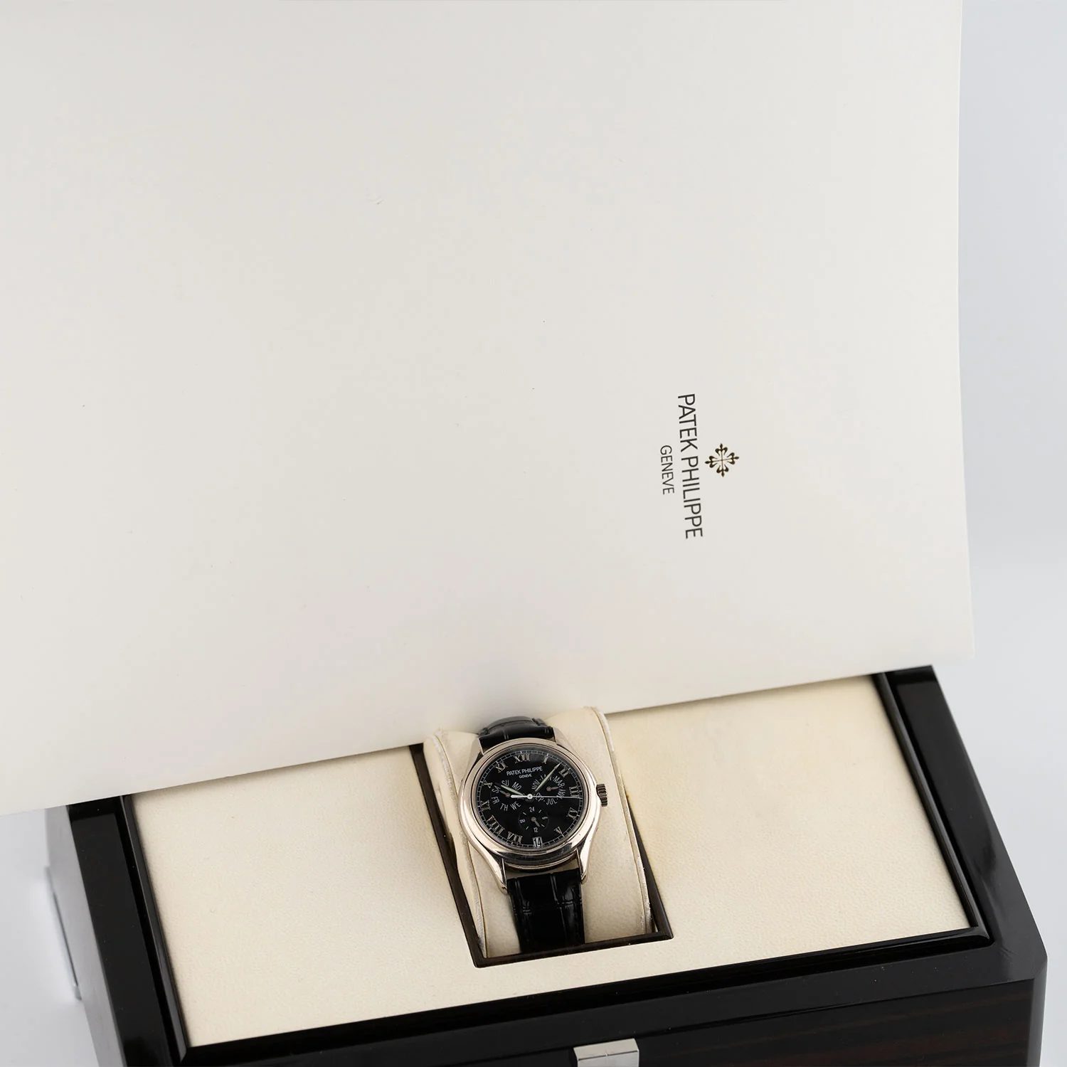 Annual Calendar Whitegold Automatic Black Dial - 5035G - Image 5
