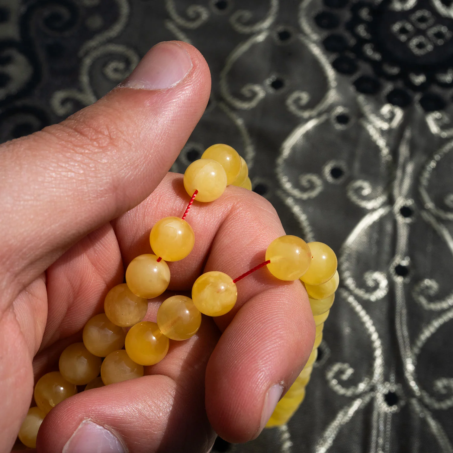 Bernstein Gebetskette 90 Kugeln 34 Gramm - Amber & 925er Silber - Image 3