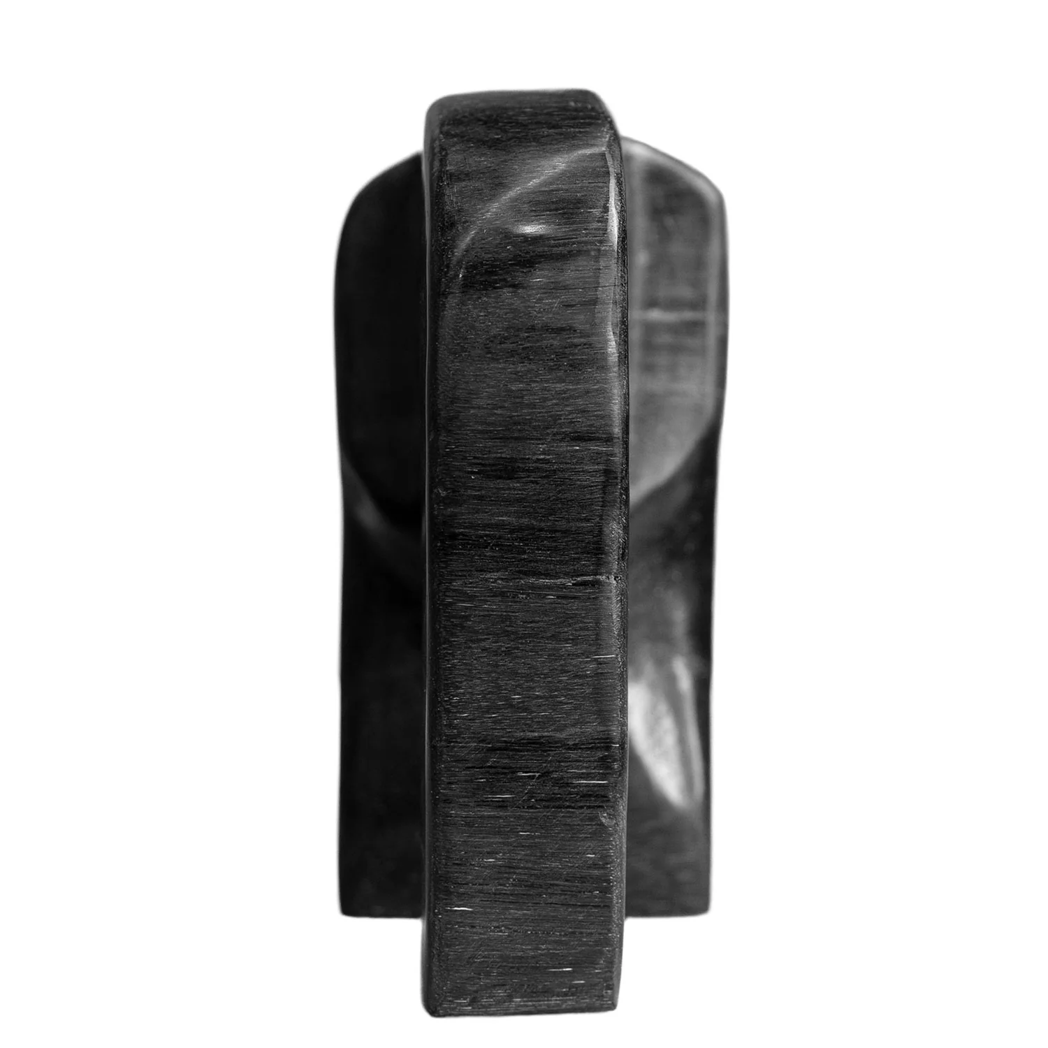 Black Petrified Wood Elephant 5" - Image 4