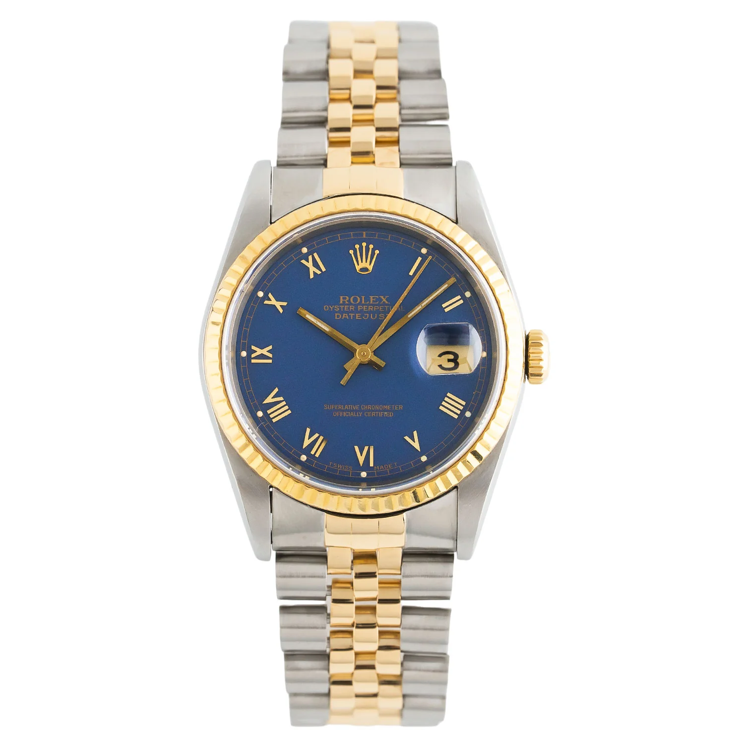Datejust 36mm Blue Roman Dial 1989 - 16233