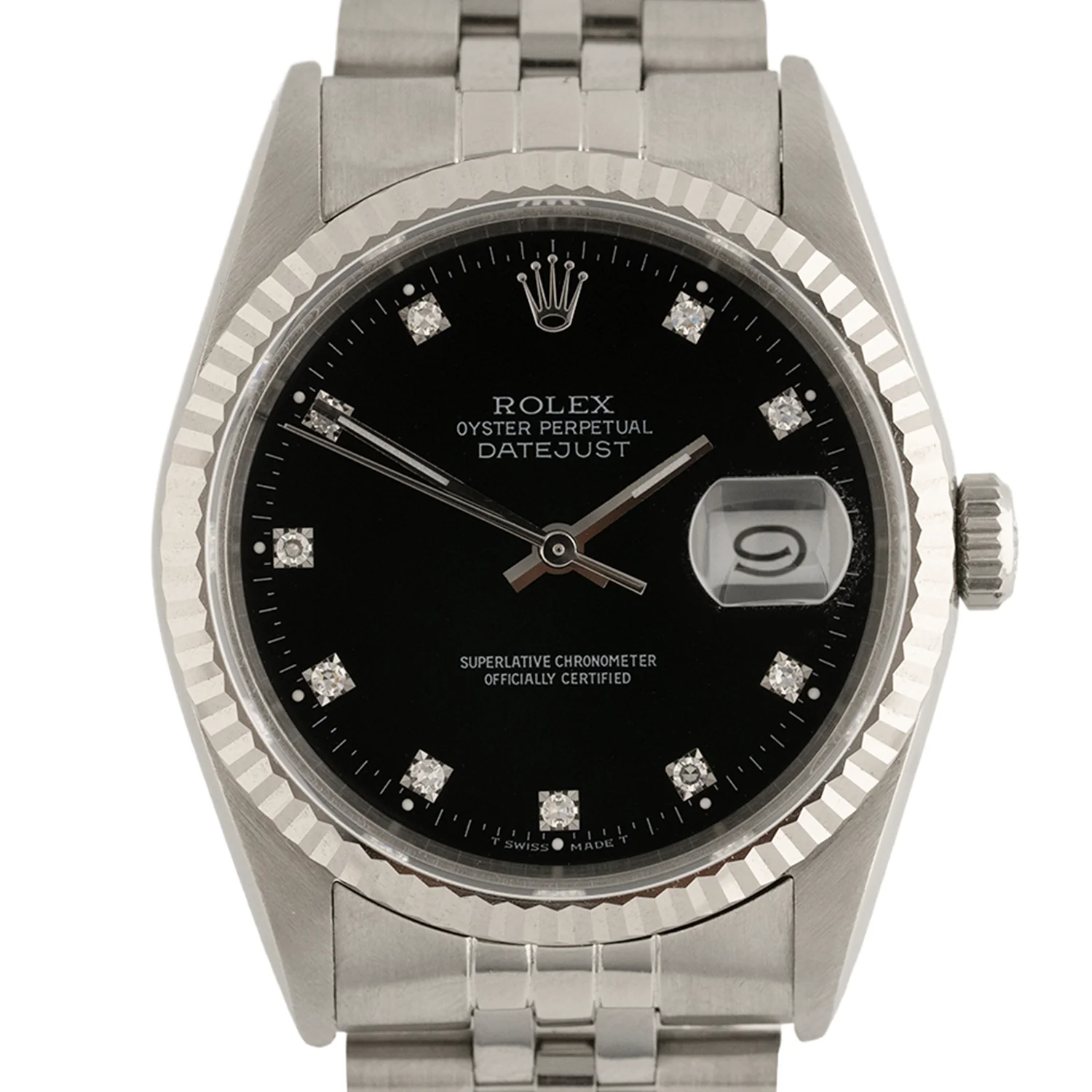 Datejust 36mm Factory Black Diamond Dial 1989 - 16234 - Image 2