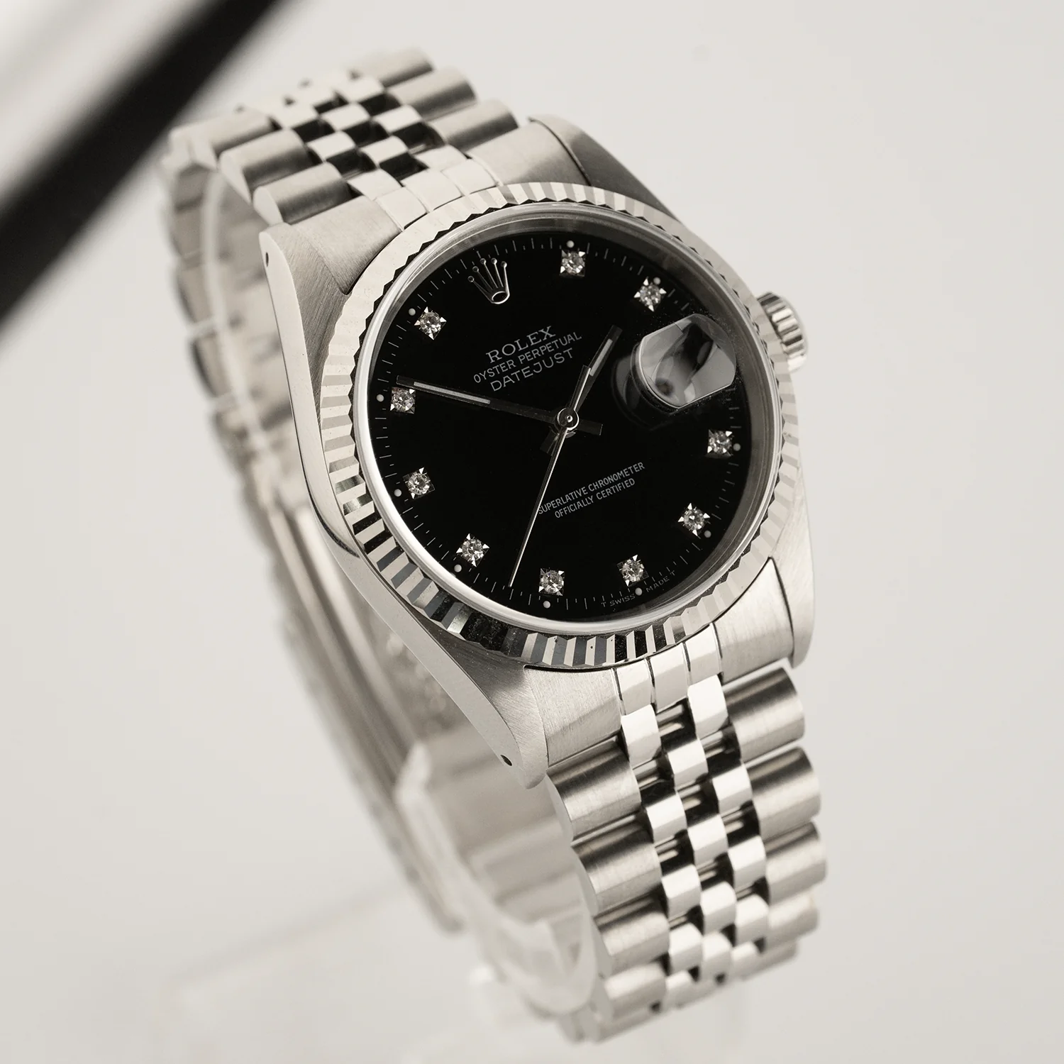 Datejust 36mm Factory Black Diamond Dial 1989 - 16234 - Image 3