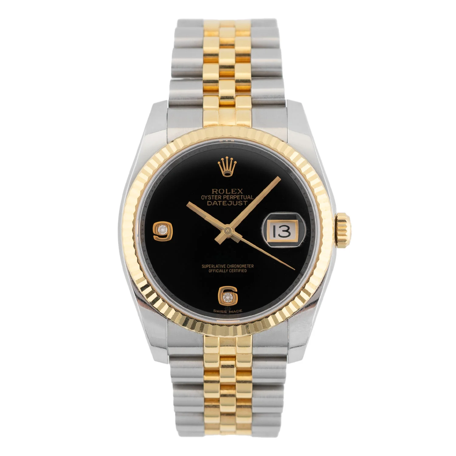 Datejust 36mm Factory Onyx Dial 2003 - 116233