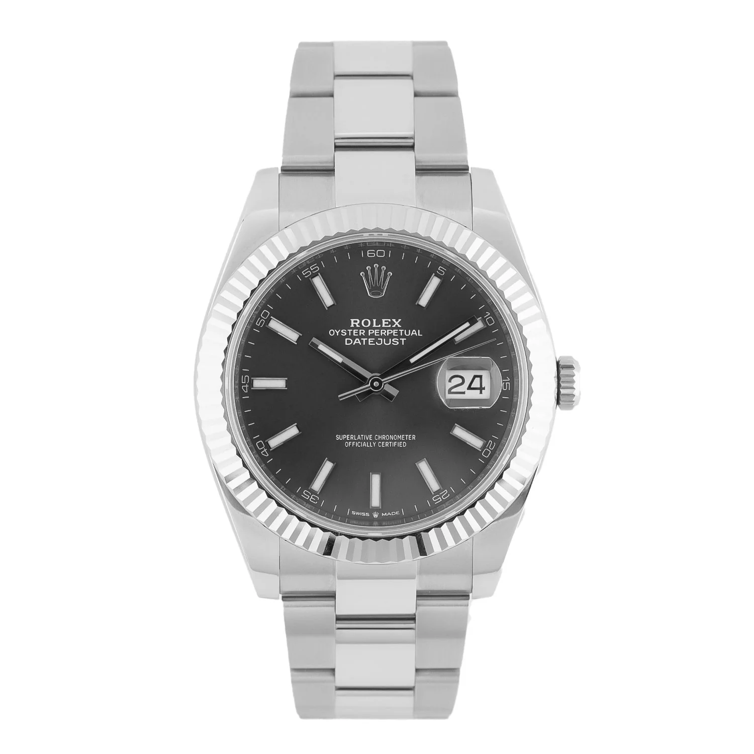 Datejust 41 Rhodium Dial Unworn 2026 Oyster - 126334