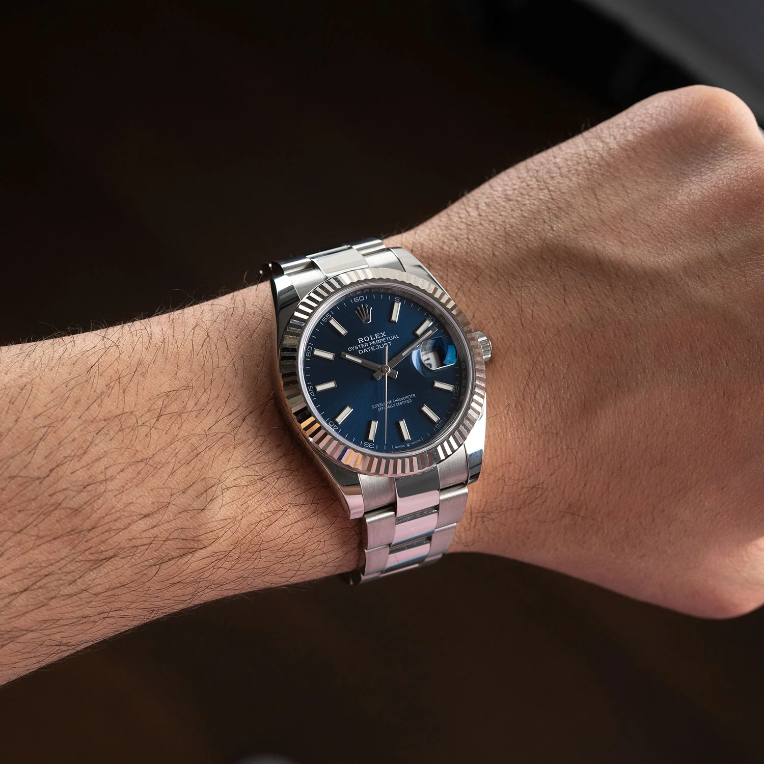 Datejust 41mm Blue Dial Stickered 2019 Oyster - 126334 - Image 2