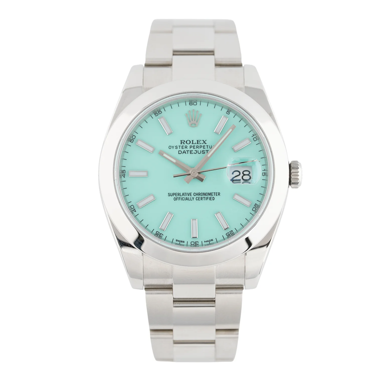 Datejust 41mm Turqoise Dial 2018 Oyster - 126300
