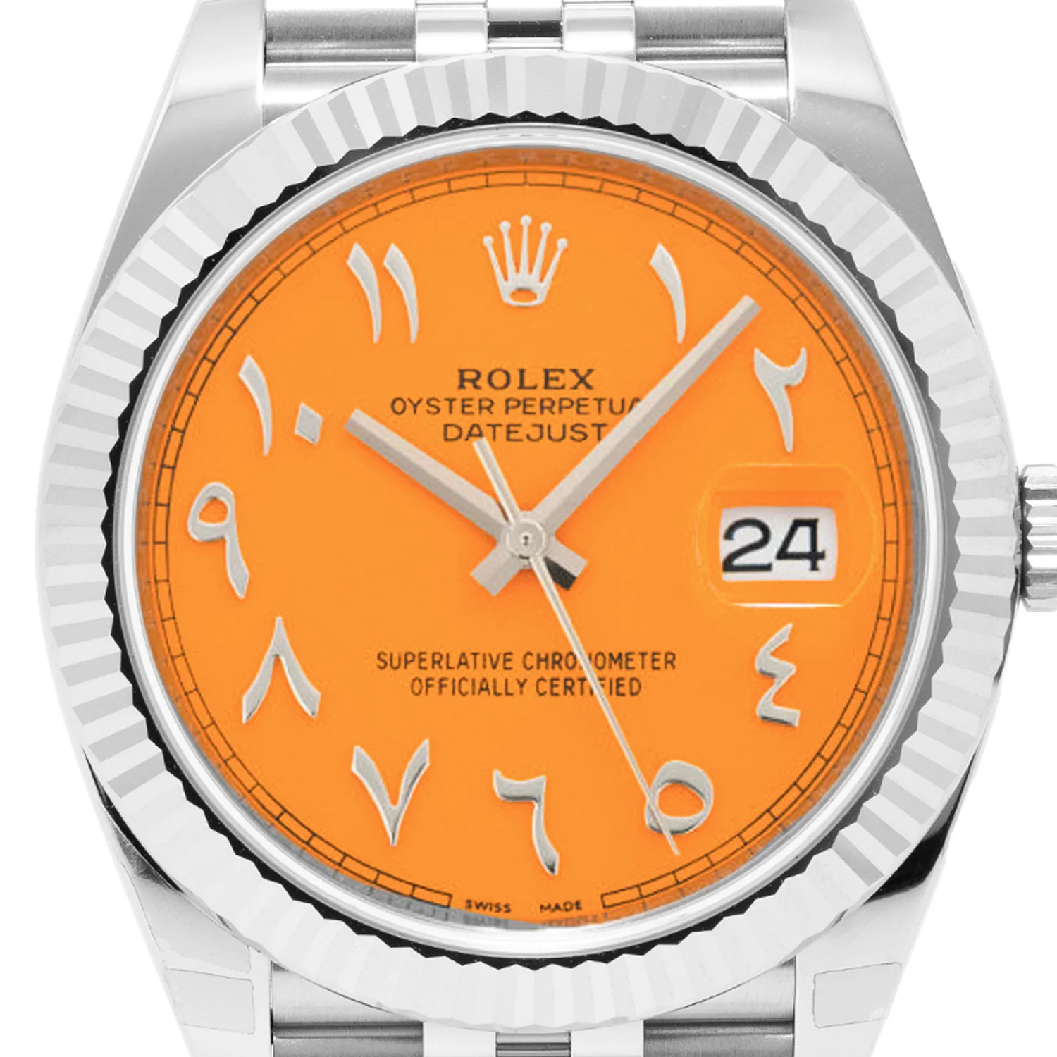 Datejust 41mm Orange Arabic Dial 2021 Jubilee - 126344 - Image 2