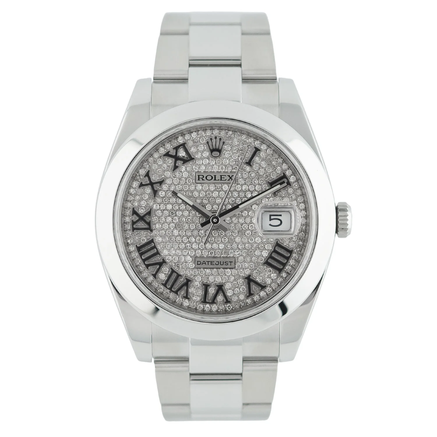 Datejust 41mm Roman Pave Diamond Dial 2018 - 126300