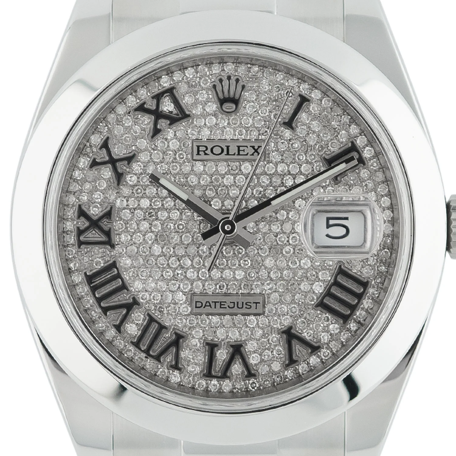 Datejust 41mm Roman Pave Diamond Dial 2018 - 126300 - Image 2