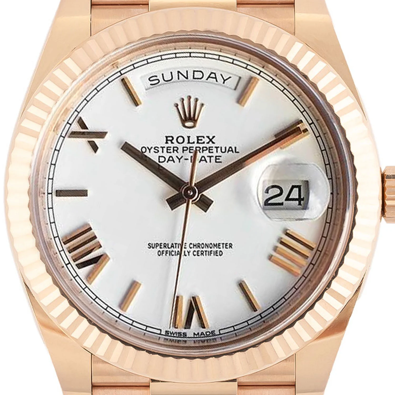 Day-Date 40mm White Roman Dial LC100 2019 - 228235 - Image 2
