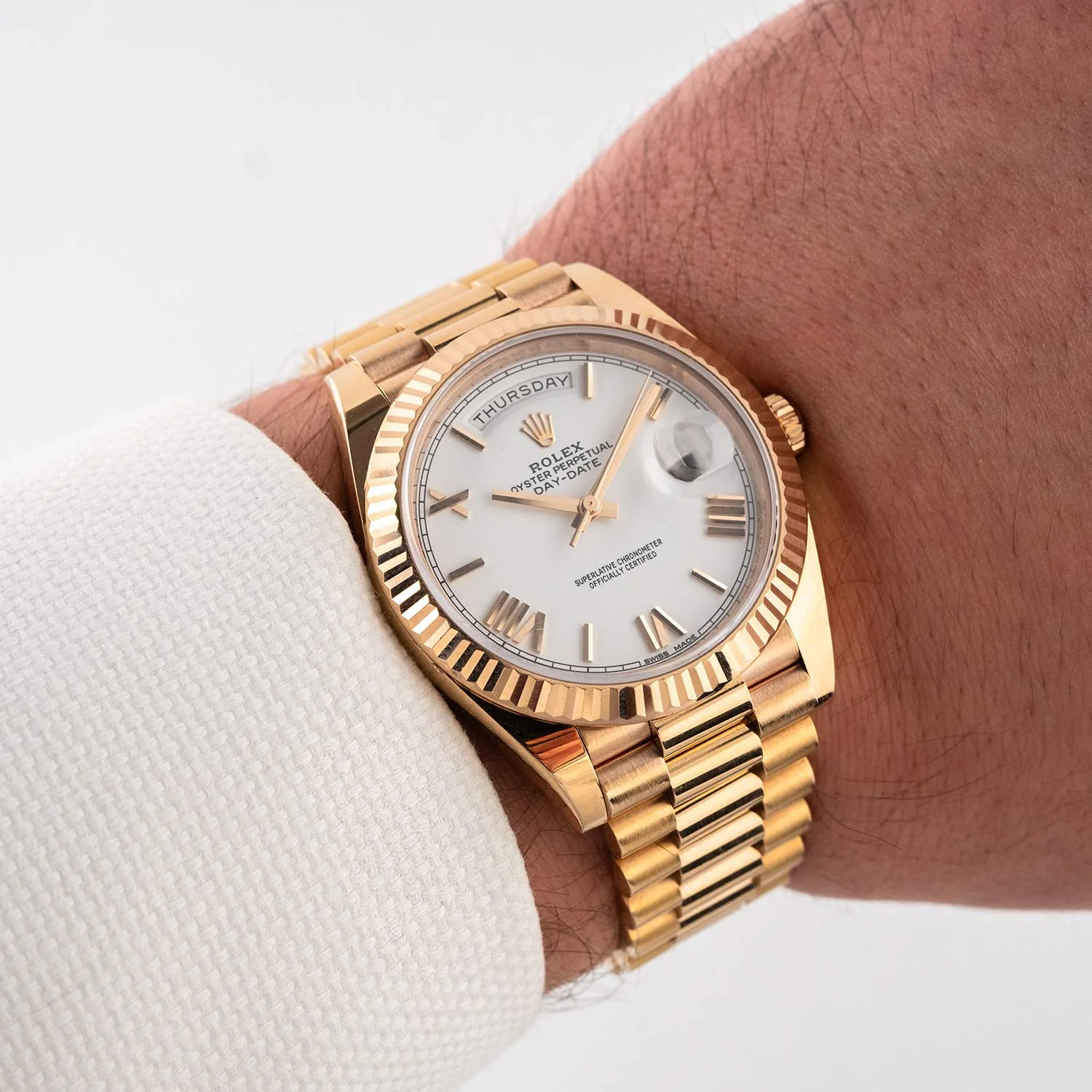 Day-Date 40mm White Roman Dial LC100 2019 - 228235 - Image 6