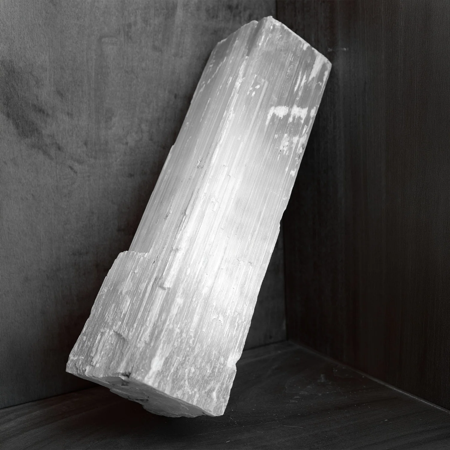 Extra Large Natural Moroccan Selenite Log - Image 3