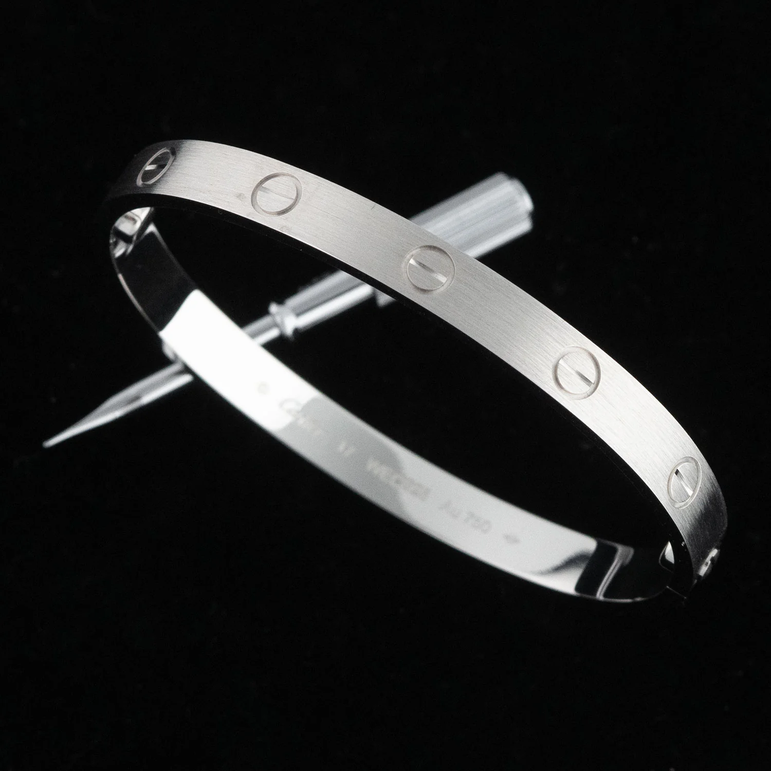 Love Bracelet 750WG - Size 16 - Image 3