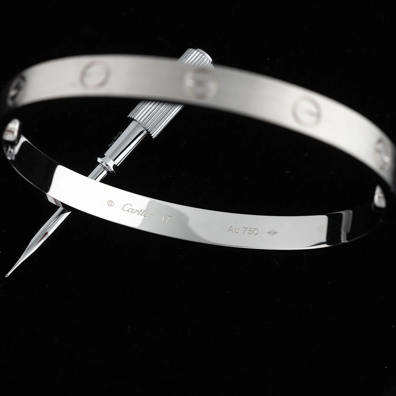 Love Bracelet 750WG - Size 16 - Image 6