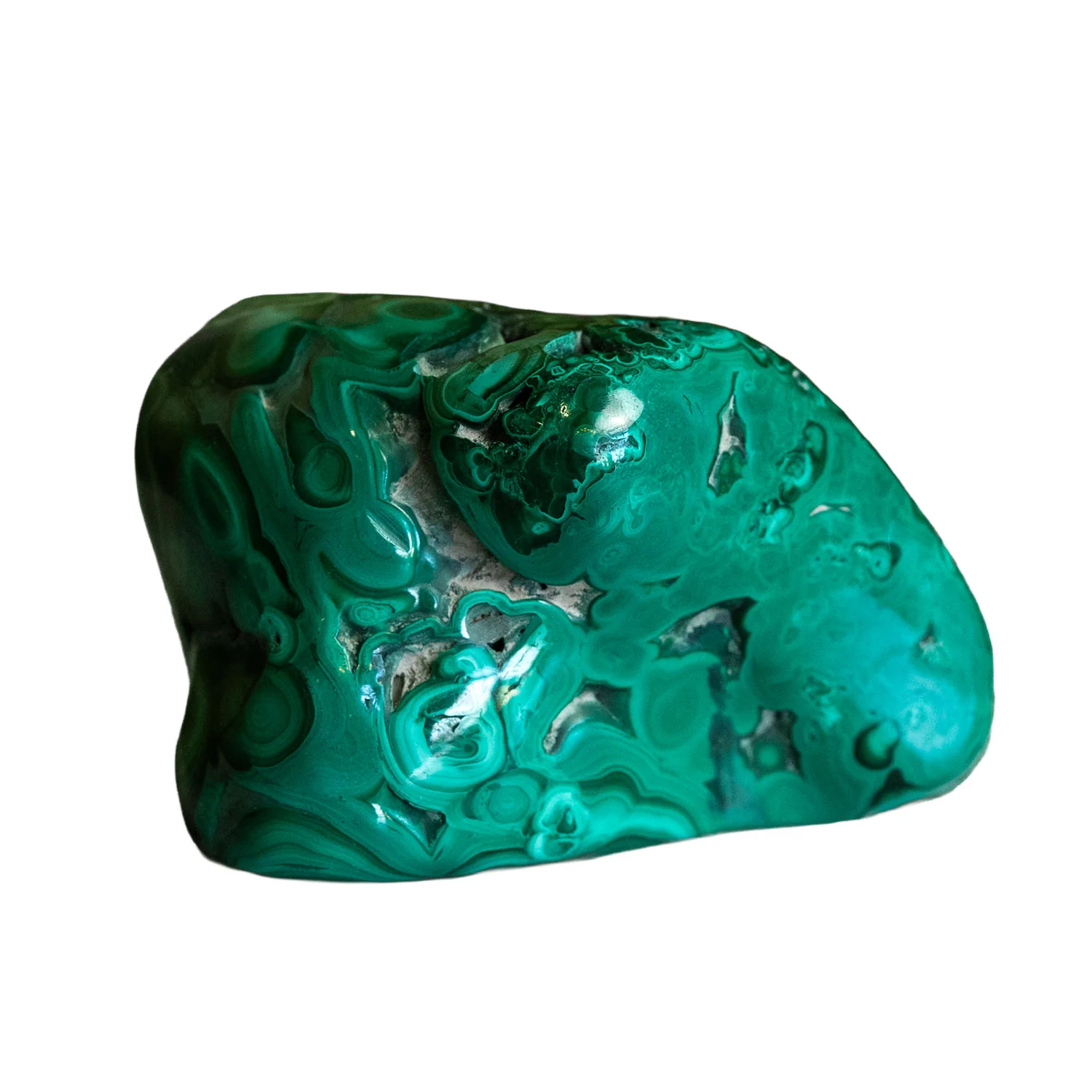 Natural Malachite Freeform From Congo - 3.5" / 450g