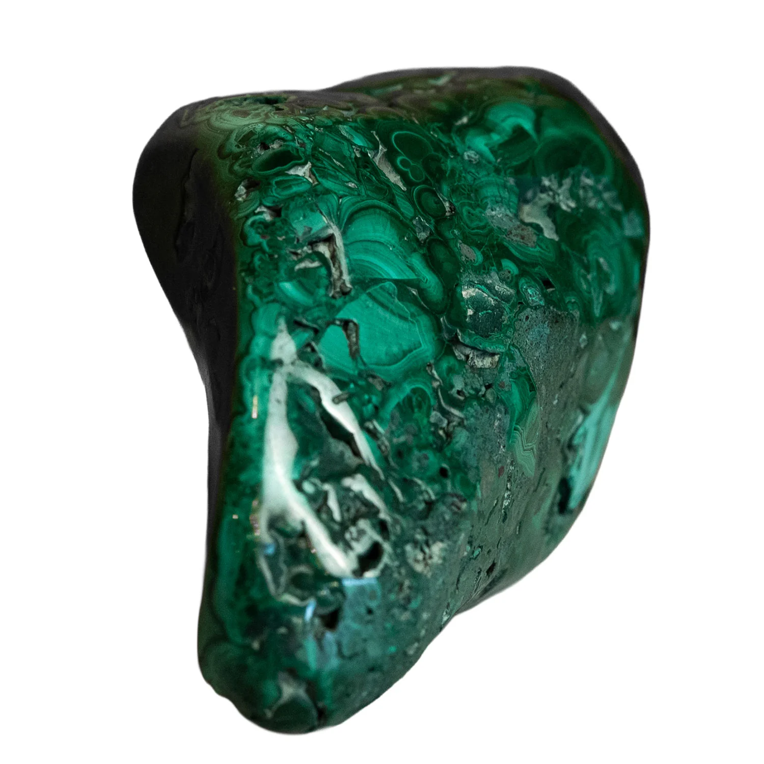 Natural Malachite Freeform From Congo - 3.5" / 450g - Image 2