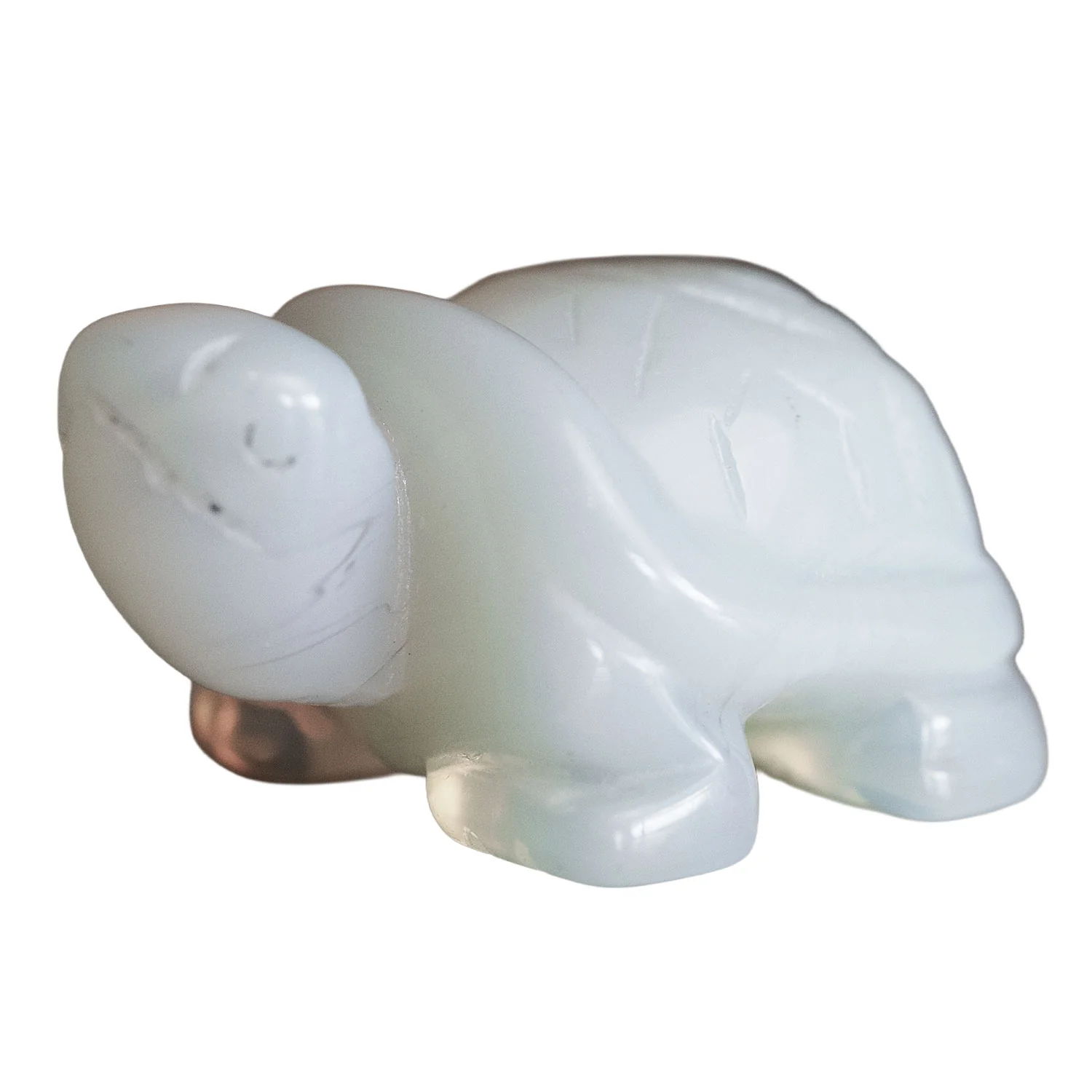 Opalite Moonstone Turtle 2" Carving - Image 3
