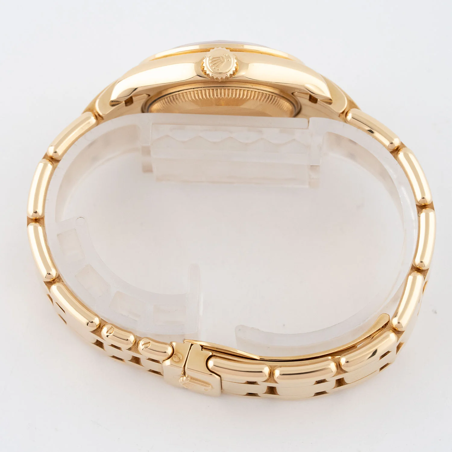 Pearlmaster Yellow Gold Mother of Pearl Diamond Pink Sapphire 2000 - 80308 - Image 4