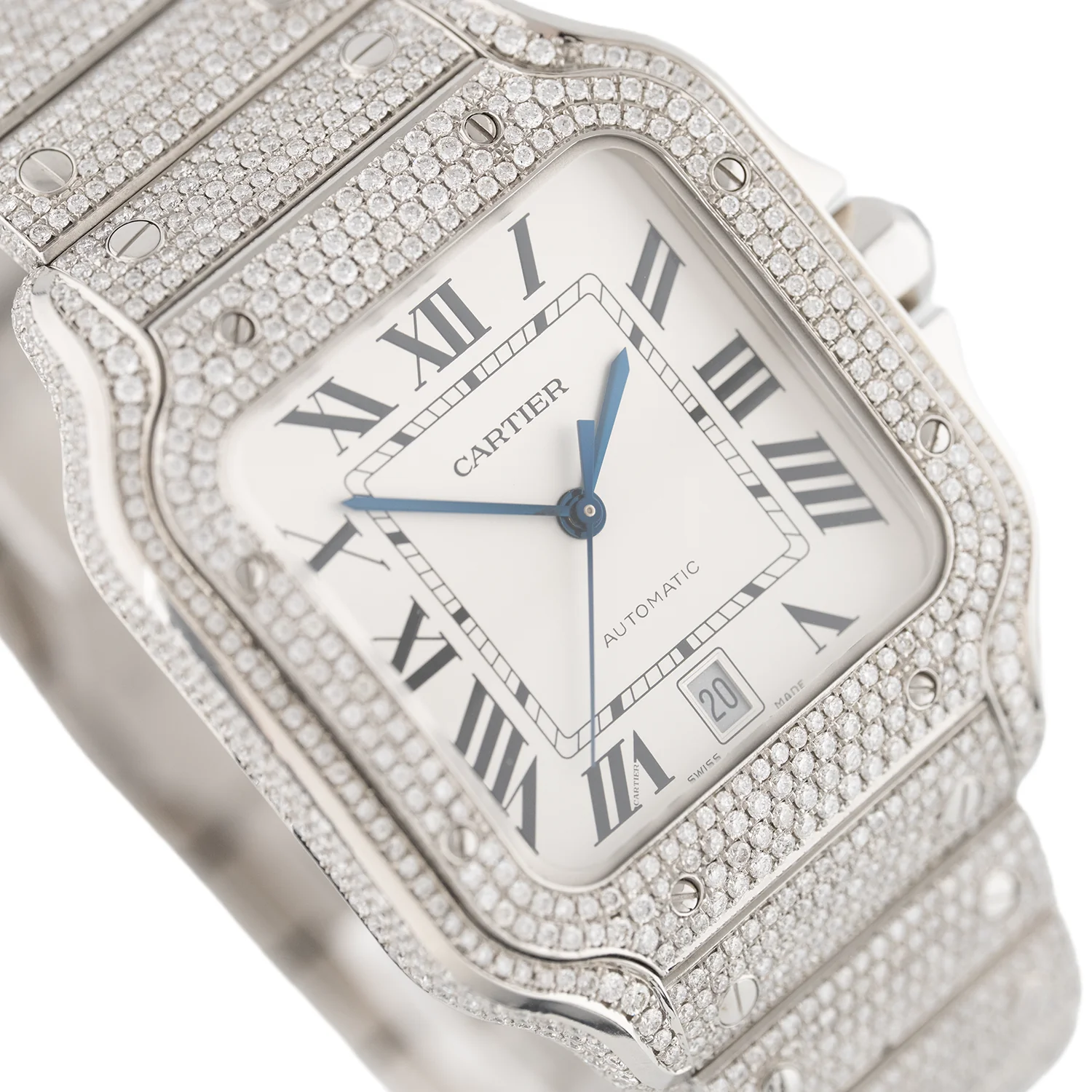 Santos Iced Out Diamond Setting Dial 2020 - WSSA0018 - Image 3