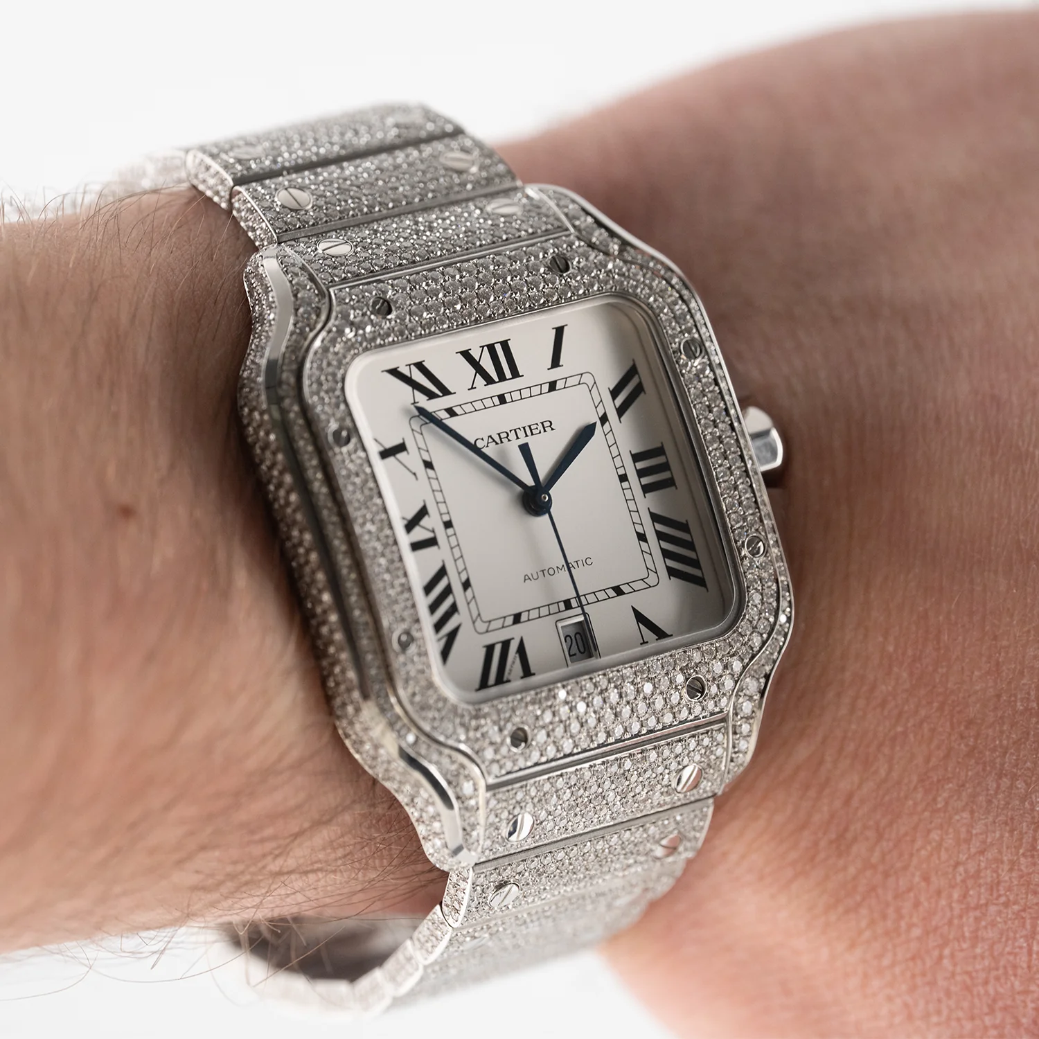 Santos Iced Out Diamond Setting Dial 2020 - WSSA0018 - Image 6