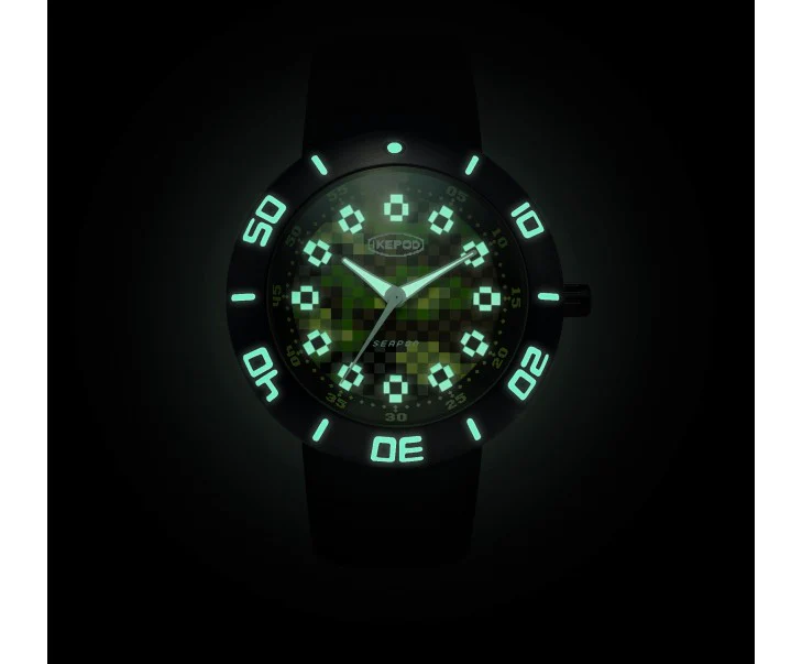 Seapod Pixpat black pvd pixel dial and strap 2025 - SOO3-PIX-LB - Image 4