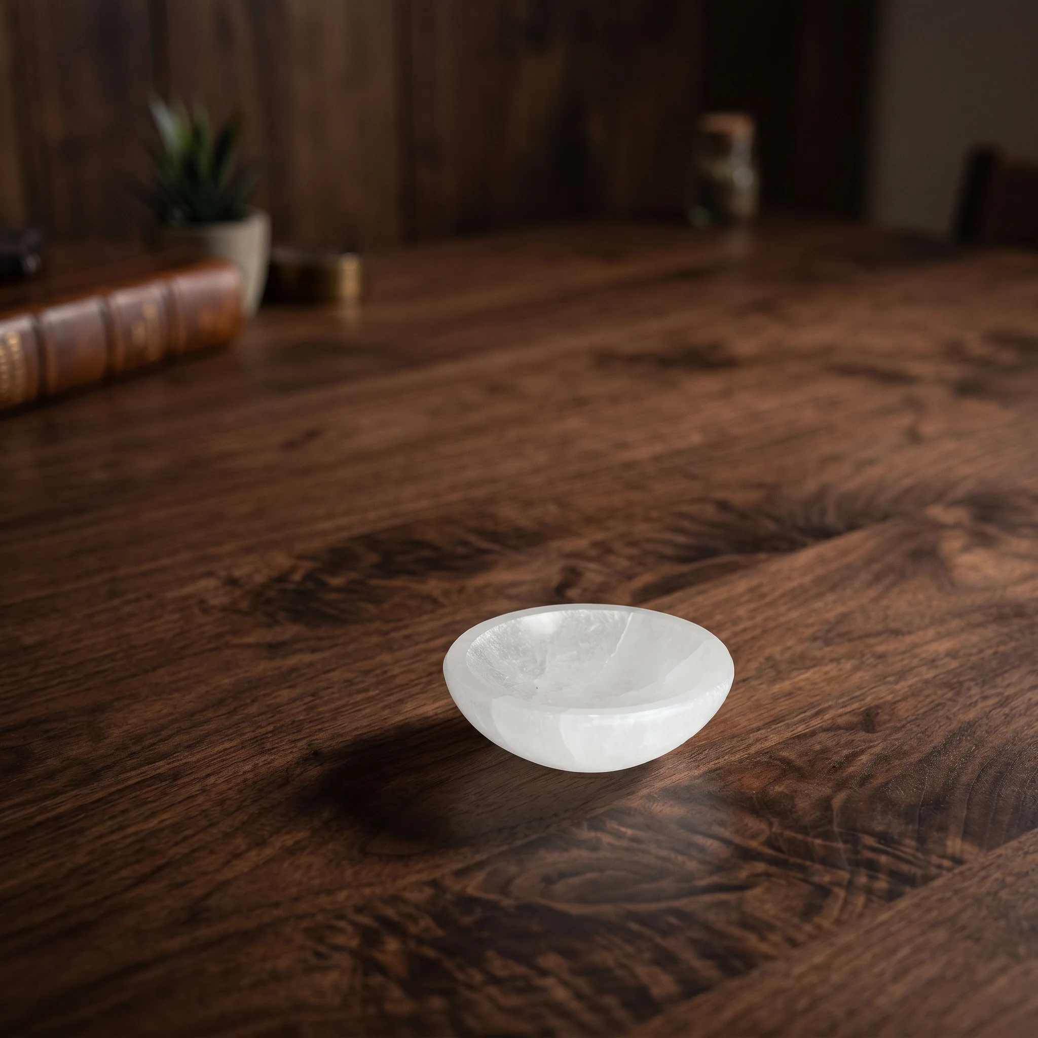 Selenite Crystal Charging Bowl - 3 in - Image 2