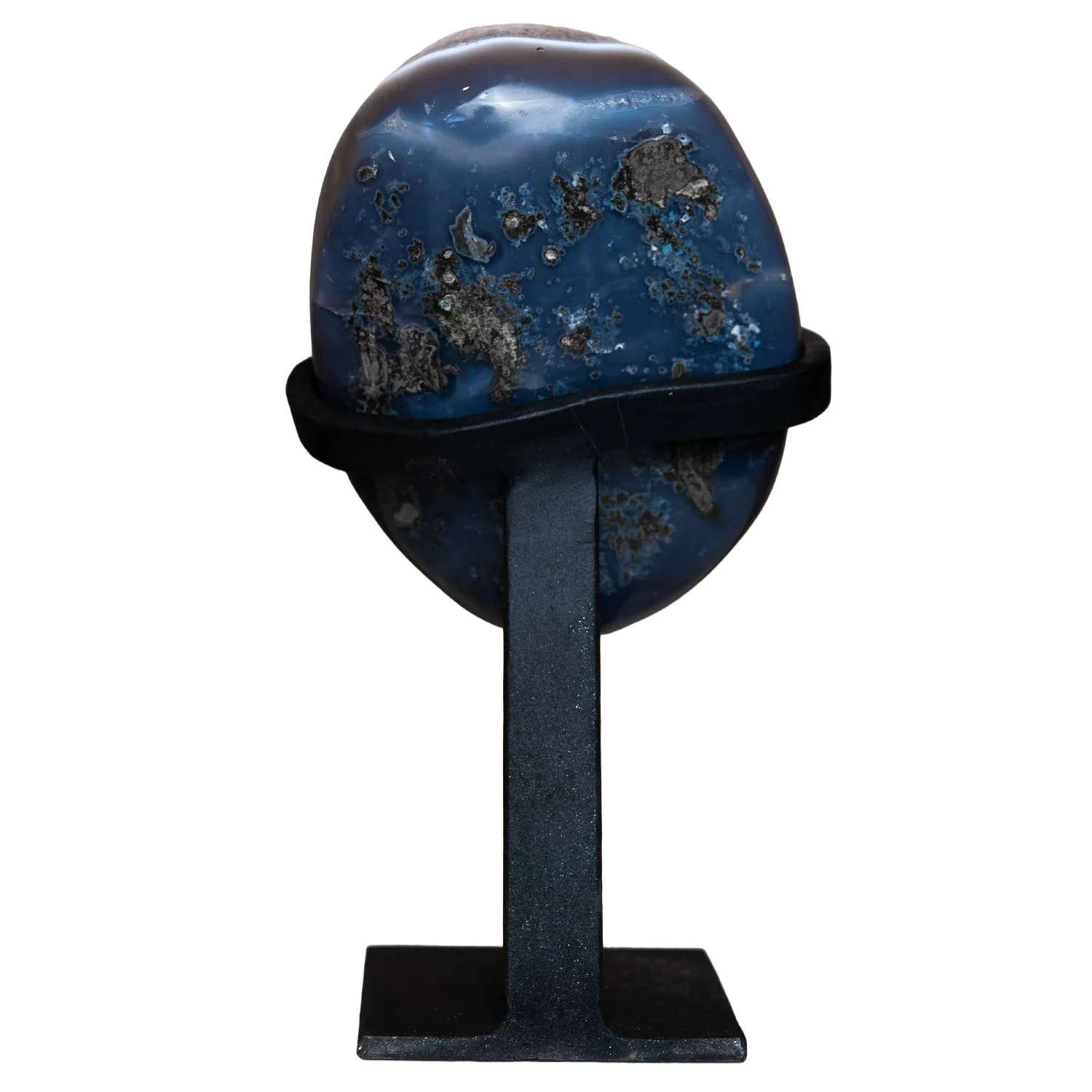 Small Uruguayan Amethyst Geode on Custom Stand - 8"/2.5 lbs- Better Quality) - Image 3
