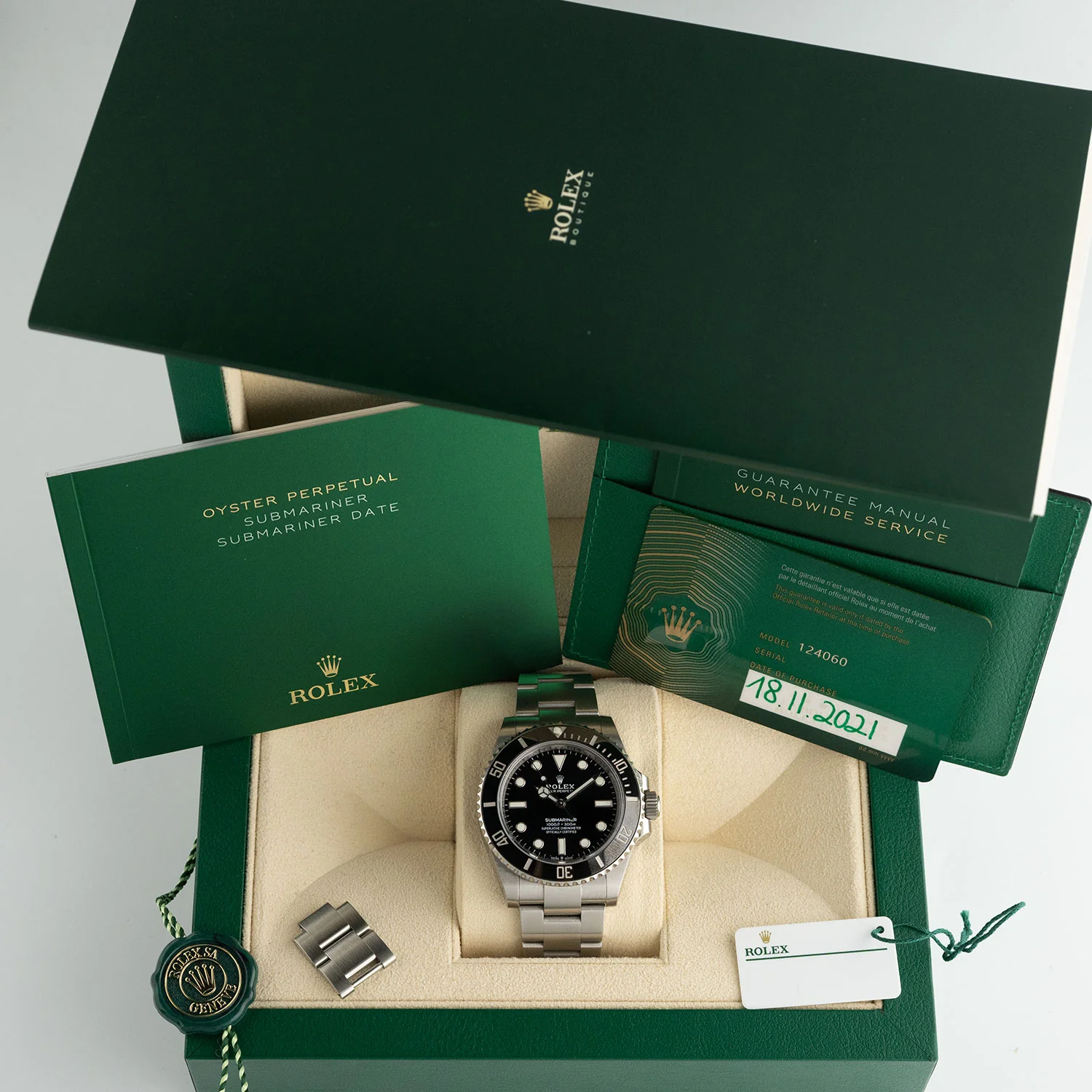 Submariner No Date Full Set LC100 2021 - 124060 - Image 5