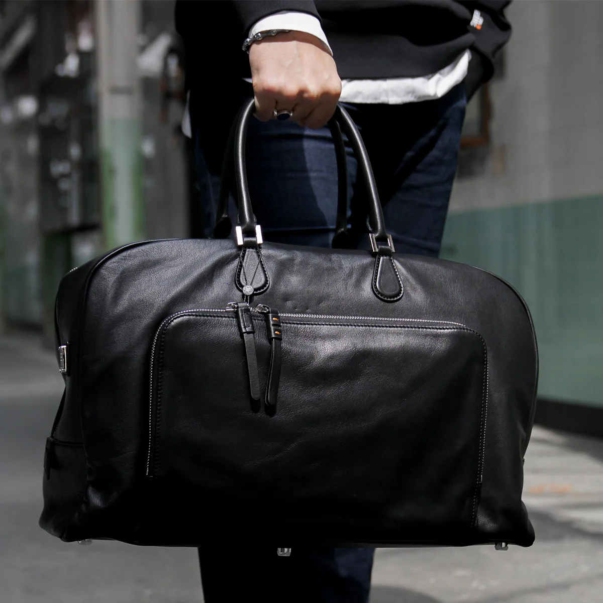 The ICONIC WEEKENDER BAG - the one for a lifetime - 100% super soft leather outside and inside - Image 8
