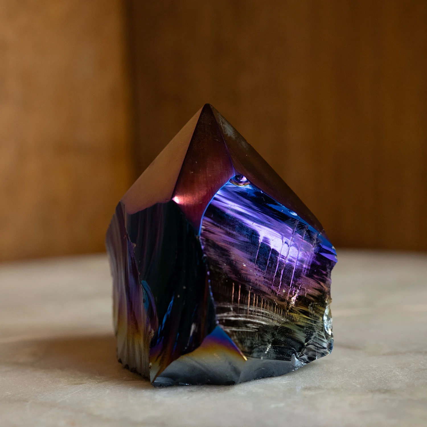 Titanium Obsidian Point - 100g - Image 4